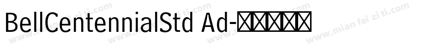 BellCentennialStd Ad字体转换
